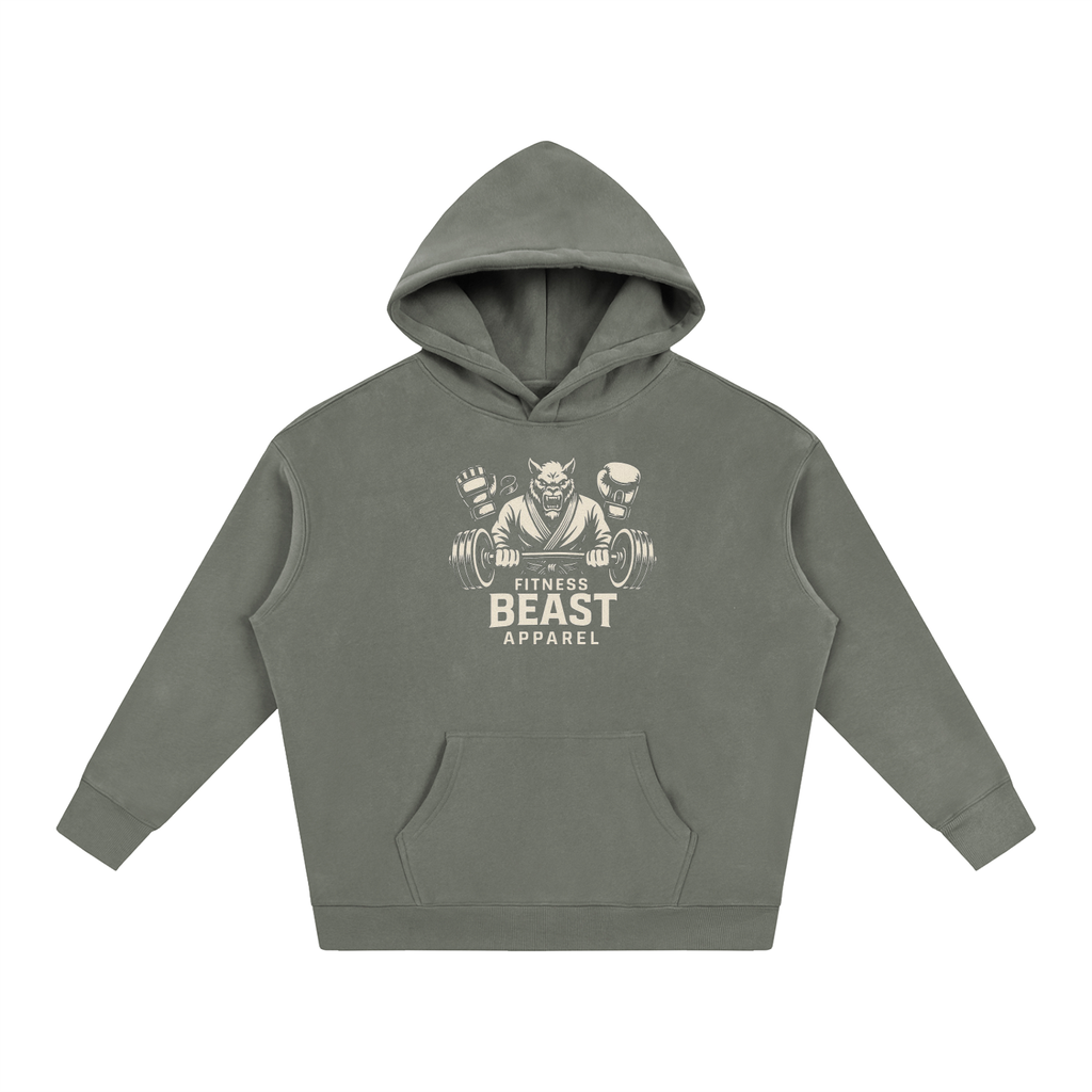 Oversize Fitness Beast Fleeced Hoodie