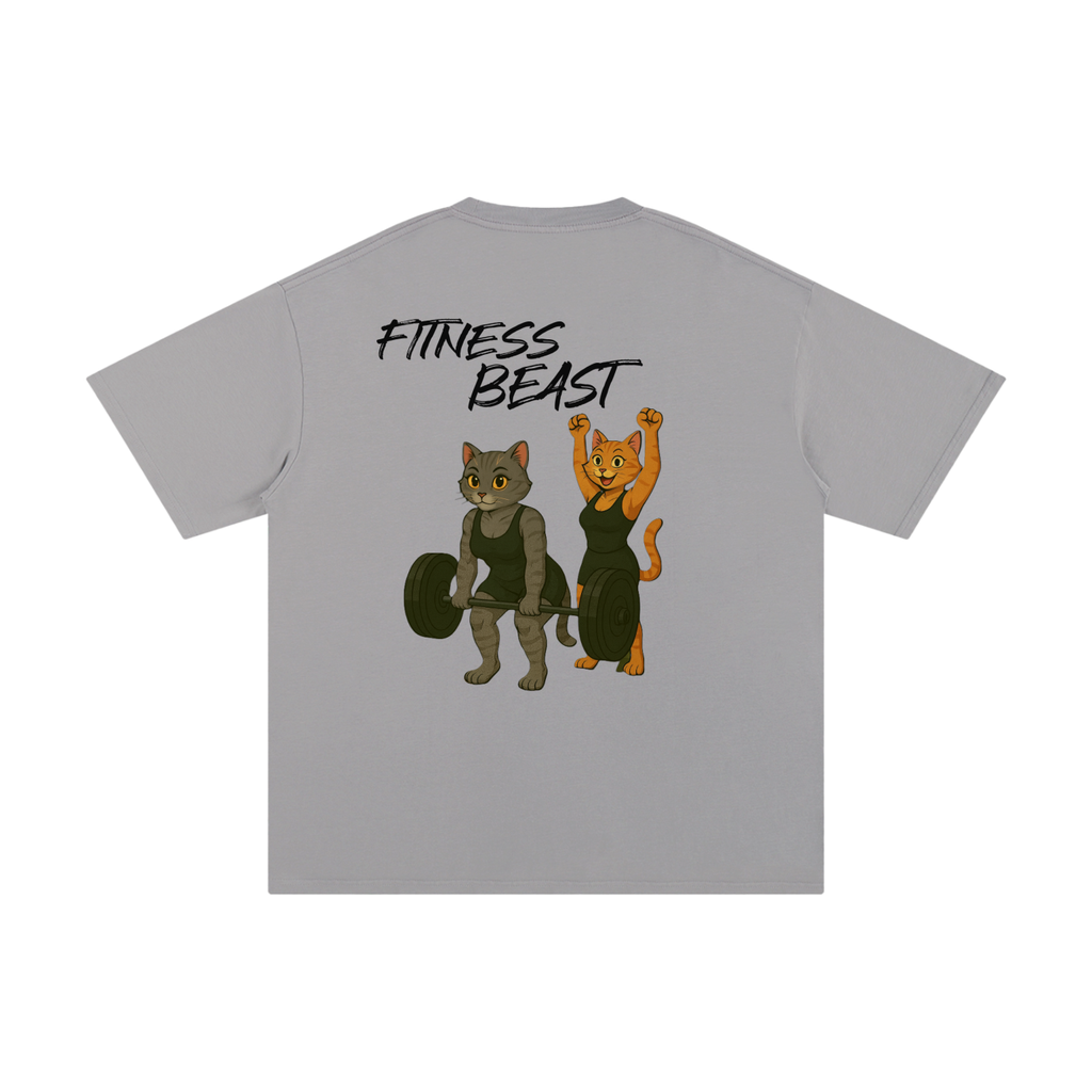 Cat Lifting Pure Cotton T-Shirt