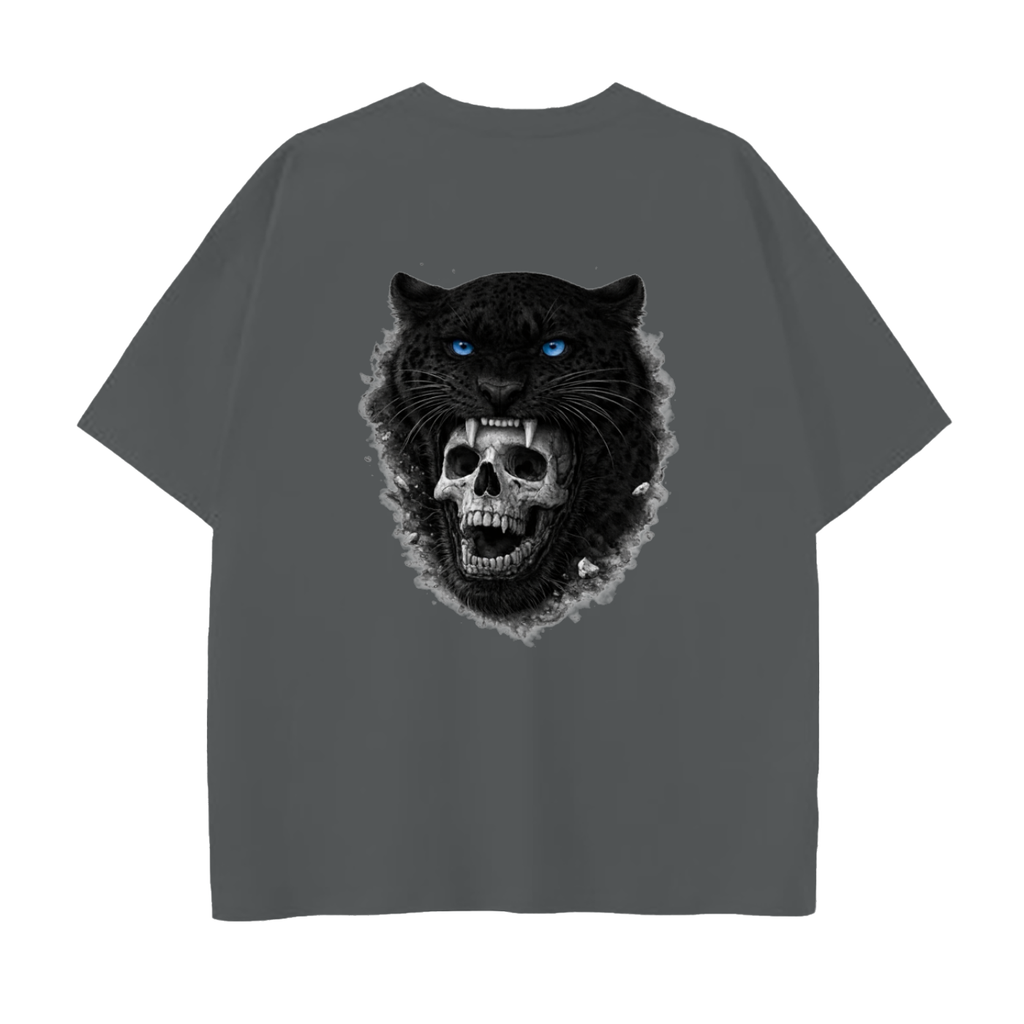 Drop Shoulder Jaguar Cotton T-Shirt