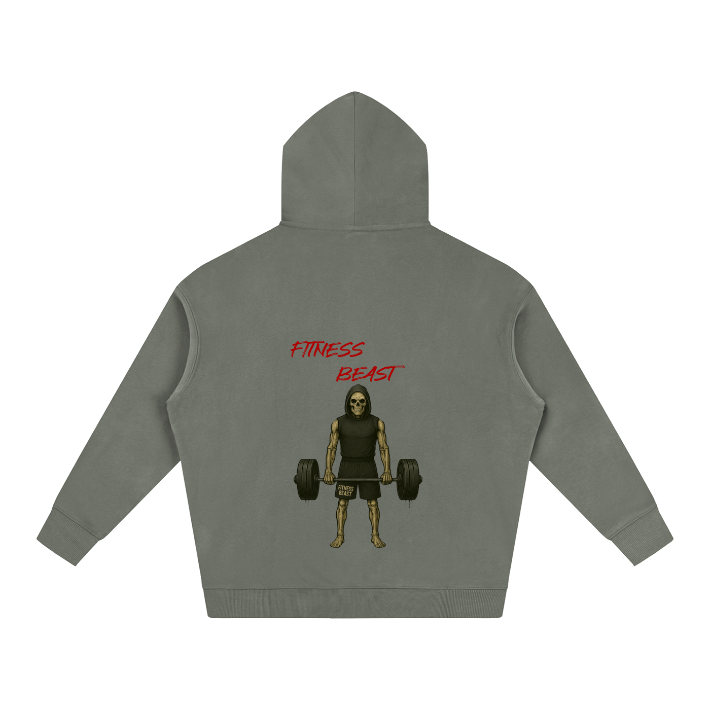 Oversize Reaper Lifting Fleeced Hoodie