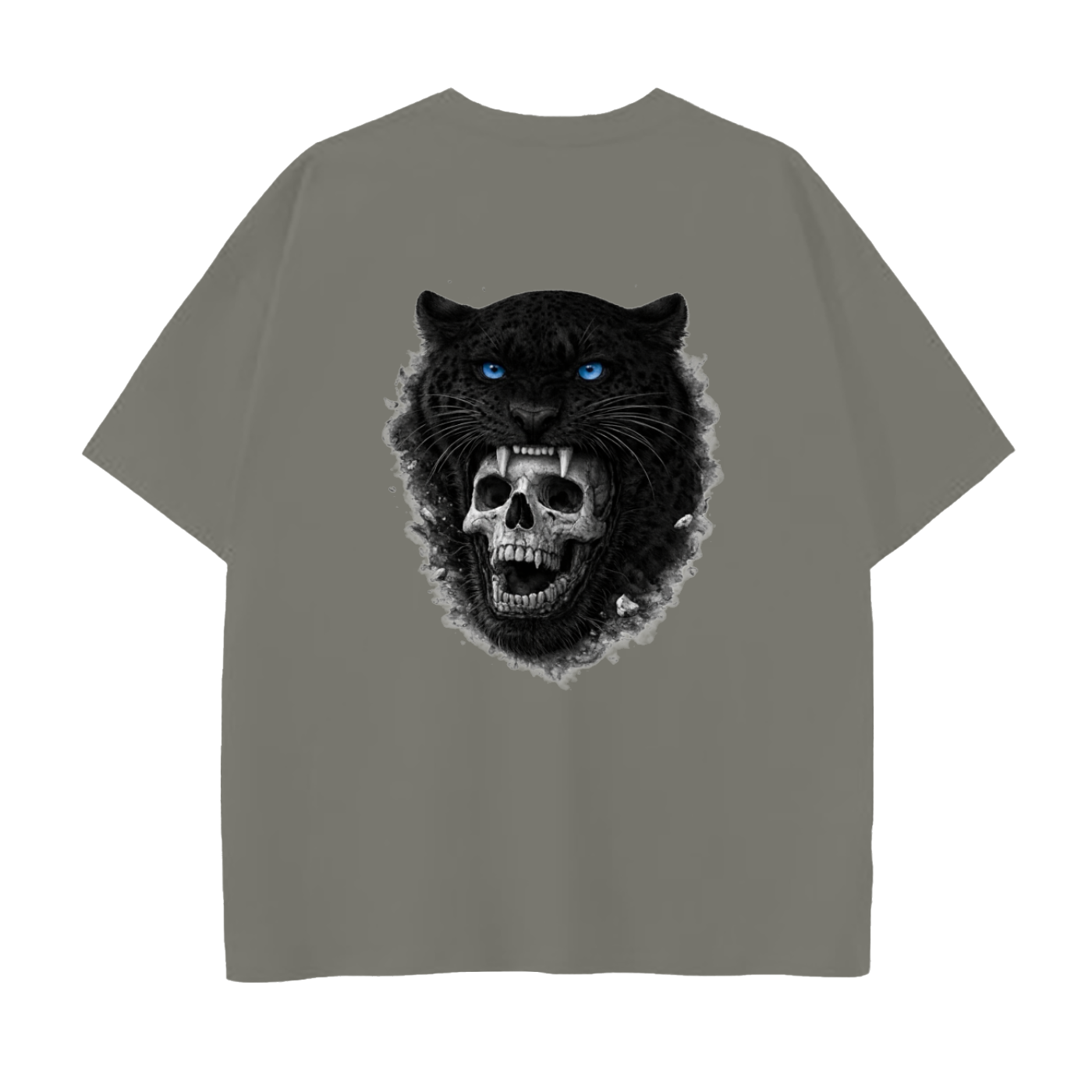 Drop Shoulder Jaguar Cotton T-Shirt
