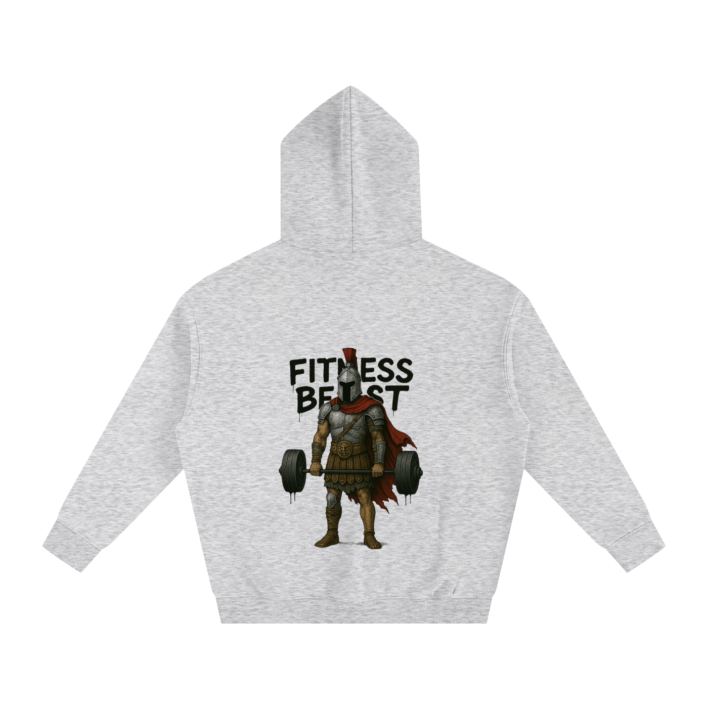 Oversize Fleeced Knight lifting Hoodie