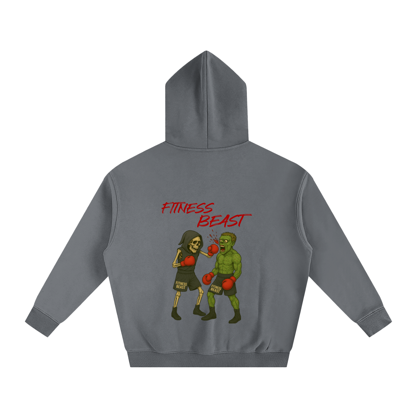 Oversize Boxing Fleeced Hoodie