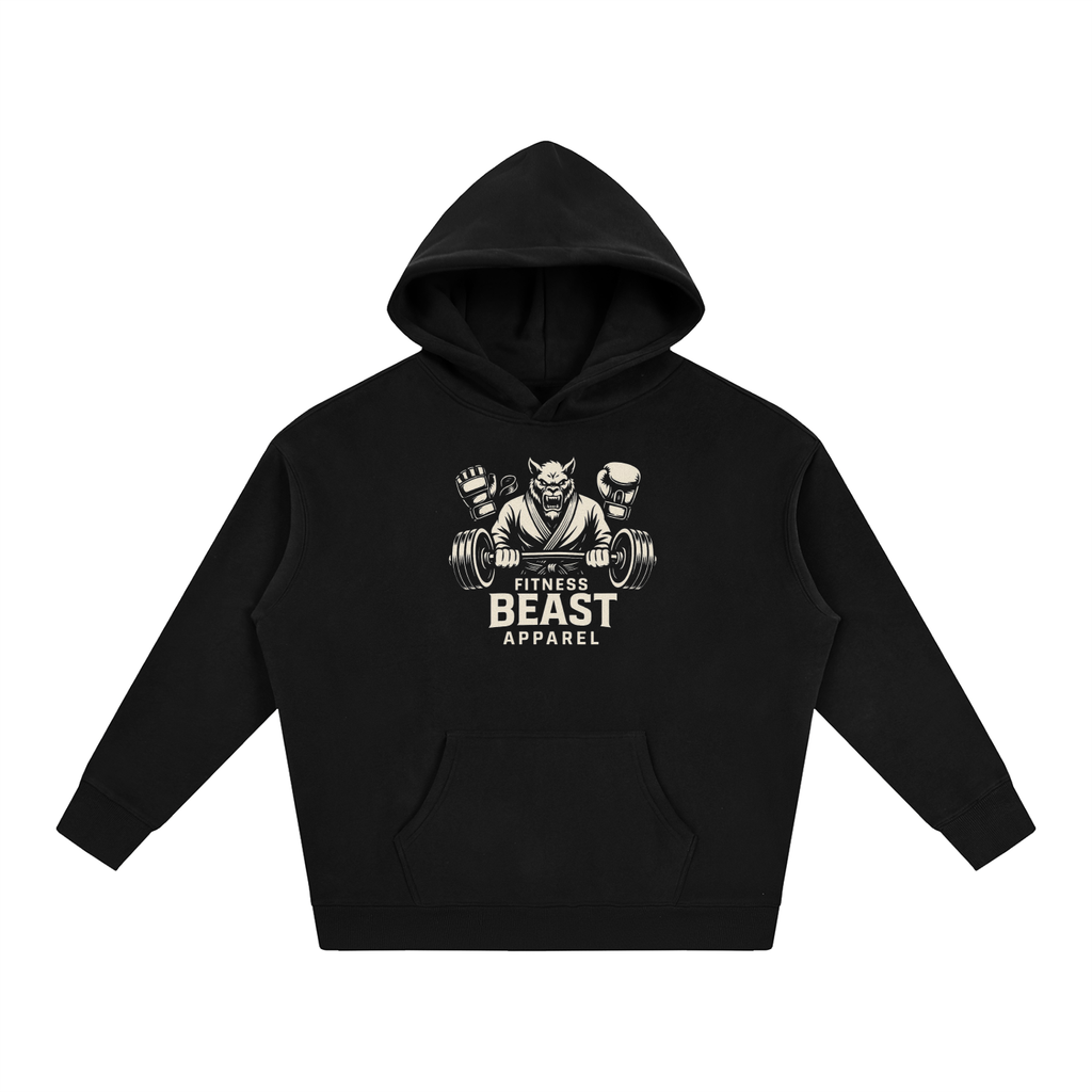 Oversize Fitness Beast Fleeced Hoodie